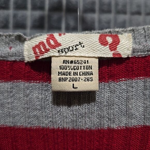 Y2K Layered Sweater Dress Tunic Top SzLg STRETCH Soft Henley Red Preppy 90s VTG - Picture 4 of 16